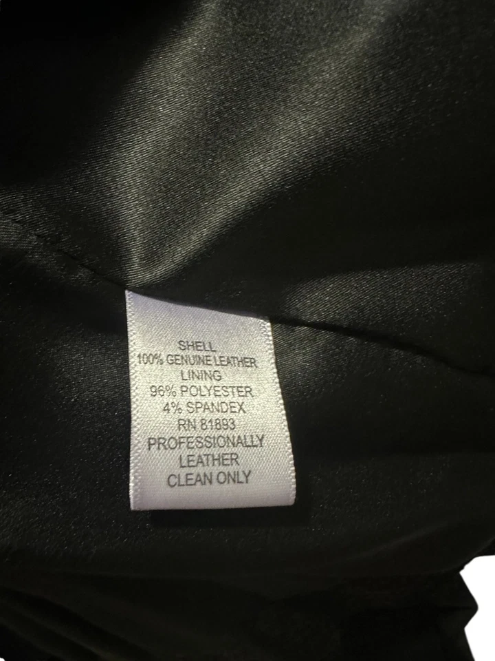 g.i.l.i. Chaqueta moto cuero negro Foto 4 de 4