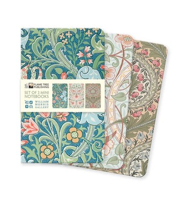 William Morris Gallery Set of 3 Mini Notebooks | Flame Tree Publishing | Buch