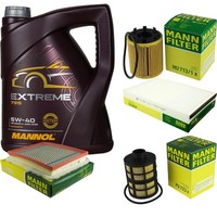 Mann Inspektionspaket 5L Mannol Extreme 5W-40 FüR Opel Astra H Caravan 1.3 Cdti