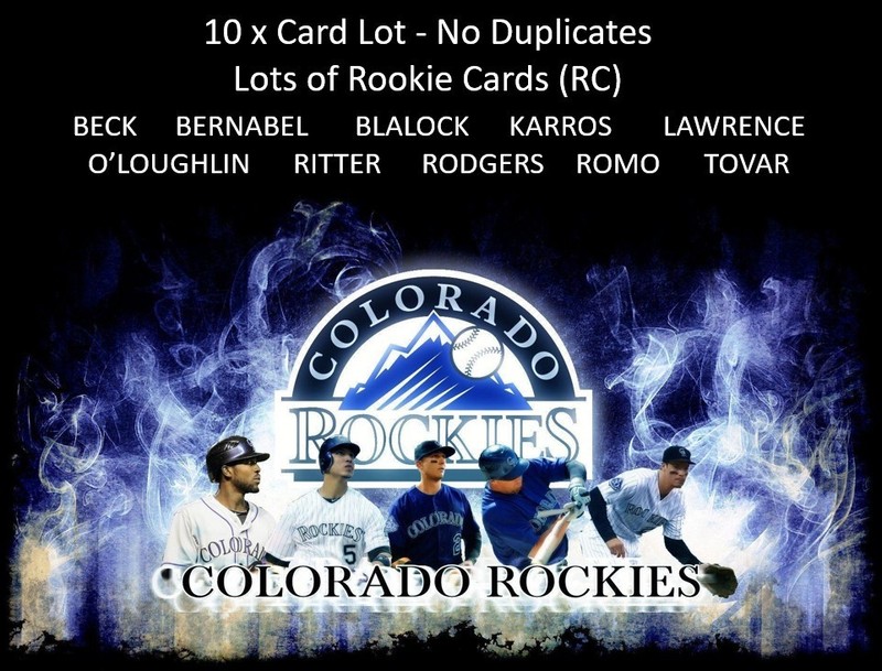 RC Lot 10 x Cards of Colorado Rockies  (No Duplicates) Tovar Rodgers & More *See