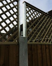 Garden Trellis Extension Arms Brackets for Panels One Pair 500mm Long