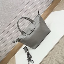 NWT Longchamp Le Pliage XTRA S Handbag Leather Grey