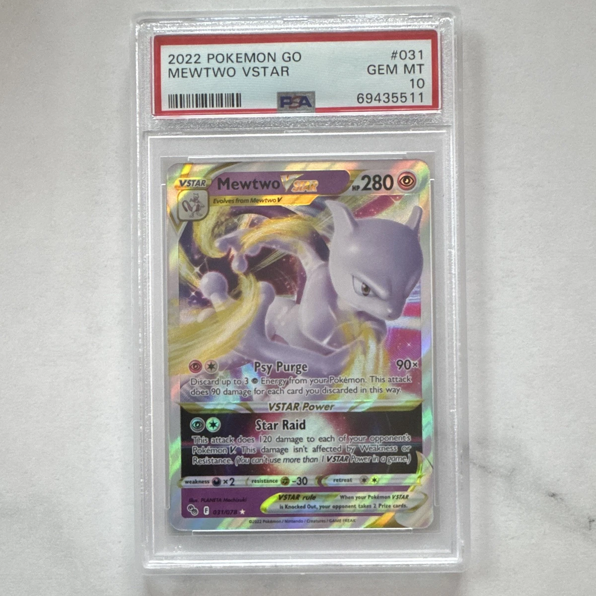 25+ Mewtwo VSTAR 031/078 Pokémon GO for sale | Updated Oct 2026
