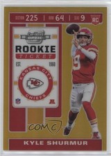2019 Panini Contenders Optic Rookie Ticket Gold Prizm 7/10 Kyle Shurmur 1fl4