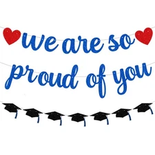 ANFEST 2025 Graduation Banner, Pre-Strung We Are So Proud of You Garland for