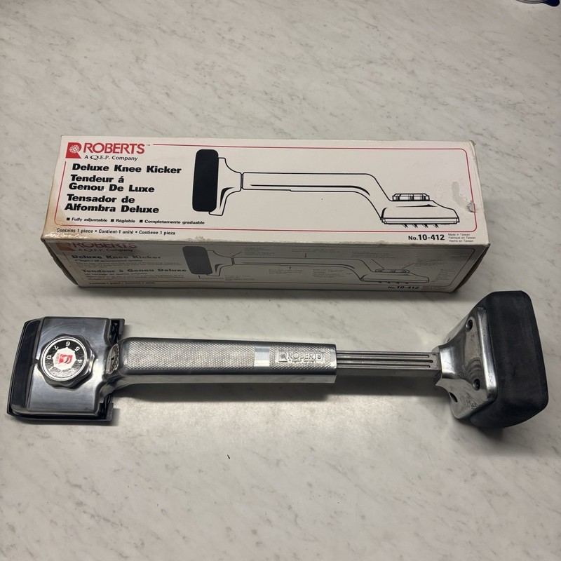 Roberts 10-412 Deluxe Knee Kicker Carpet Installer Stretcher Tool -  IN BOX