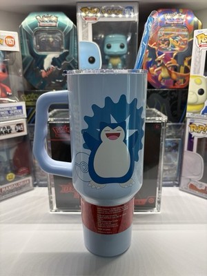 Silver Buffalo Pokémon Snorlax 40oz Stainless Steel Tumbler w/ Handle Lid Straw