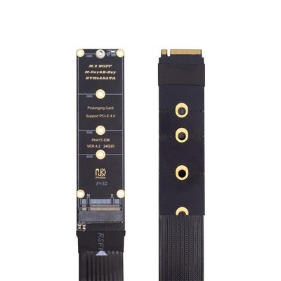 NGFF M-Key NVME SSD Extender Card with PCI-E 4.0 Flexible PCI Express Extensi...