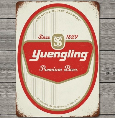 Yuengling Premium Beer 8 x 12 Vintage Novelty Metal Sign Made In USA New!