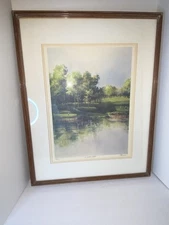 Tom Lynch Watercolor “A Grand Vista” Numbered Signed COA Included Golf ThemedArt