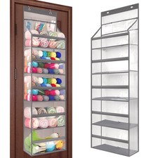 Hanging Yarn Storage Organizer, Large Capacity Knitting Organizer Storage wit...