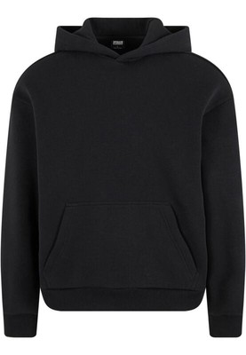 Urban Classics Kapuzenpullover Herren Fluffy Hoody schwarz Basics