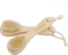 Wooden Facial Cleansing Brush Natural Bristles Wood Handle Wash Clean Exfoliate