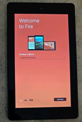 Amazon Fire 7 7th Gen 2017 7'' Tablet Wi-Fi Black Factory Reset Tested