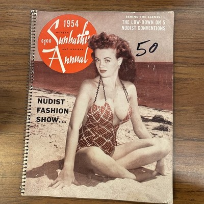Rare 1954 Modern Sunbathing And Hygiene Annual Nudist Publication