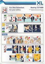 # Safety Card - ex XL Airway Germany - Boeing 737-800 !!!!!!!!!!!!!!!!!!!!!!!!!!