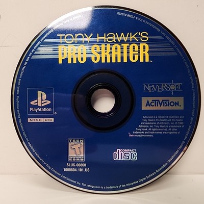 Tony Hawk's Pro Skater Sony PlayStation 1 Ps1 Disc Only TESTED