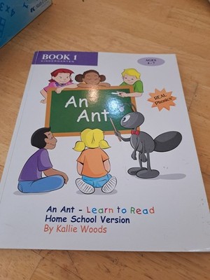 An Ant - Learn to Read Book 1 Home School Version REAL Phonics kindergarten