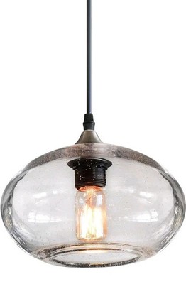 Pendant Lights Kitchen Island Hand Blown Glass Hanging Light Fixtures Modern UFO