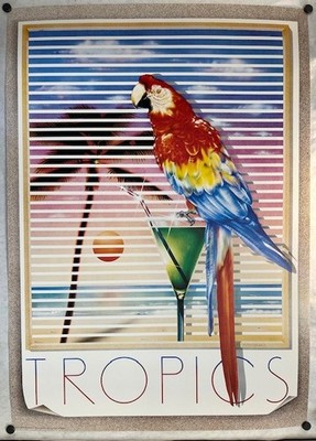 Tropics by L. Patrignani- New/Old Stock Vintage Poster Print, Milan Italy 1984