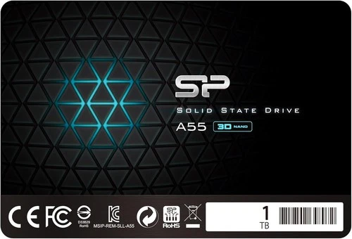 SSD 1TB 3D NAND A55 SLC Cache Performance Boost 2.5 Pollici SATA III 7Mm (0.28")