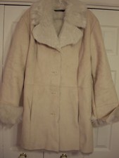 Ladies Misses Faux Suede & Faux-fur Jacket~x-large~nwot
