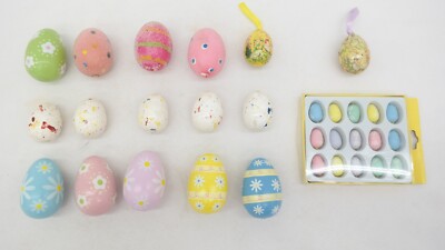 Easter Egg Ornament Decoration Lot Mixed Lot of 31 Pcs    TF