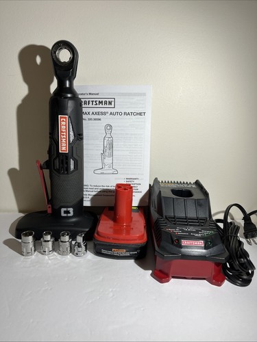 Craftsman 19.2 Volt Lithium-Ion Max Axess Auto Ratchet w/4 Sockets Battery & Chr