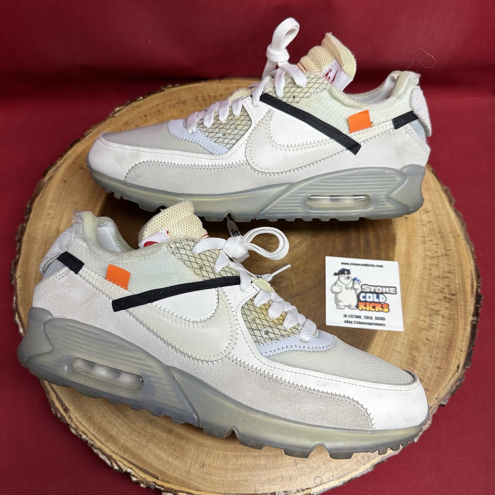 OFF WHITE X NIKE Nike Air Max 90 x OFF WHITE The Ten White Sail AA7293 100 taglia 8 5