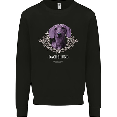 Ein Dackelhund mit Dekoration Kinder Sweatshirt Pullover