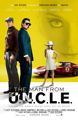 BB4163 The Man from UNCLE Film By Guy Ritchie 2015 Crew Movie Poster 11x17