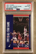 1991 FLEER #238 MICHAEL JORDAN “Unforgettable” All-Star Game PSA 10 GEM MINT