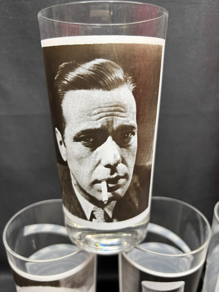 Set of 6 Designs ~ Glass Tumblers "HOLLYWOOD MOVIE CLASSICS" ~ 5 3/4" Tall - Image 2 of 4