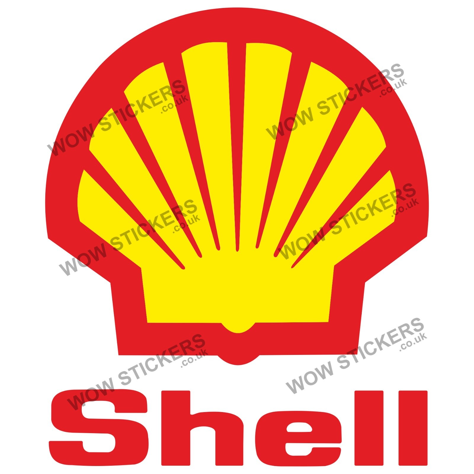 Shell Logo sticker car window tank truck van tool box petrol man cave ...