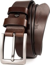 Full Grain Leather Belt100 Italian Real Solid Leather
