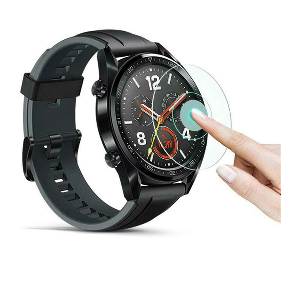 2pcs Protective Tempered Glass Film For Huawei Watch GT Clear Screen Protector - Image 3 of 4