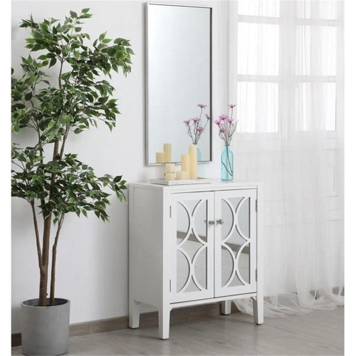 Elegant Decor Eternity 36" x 18" Contemporary Metal Frame Mirror in Silver - Picture 12 of 12