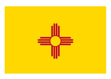 3" new mexico state flag sticker decal usa made