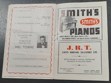 1956 Mel Torme Freddie Bamberger Empire Theatre Liverpool programme Variety 