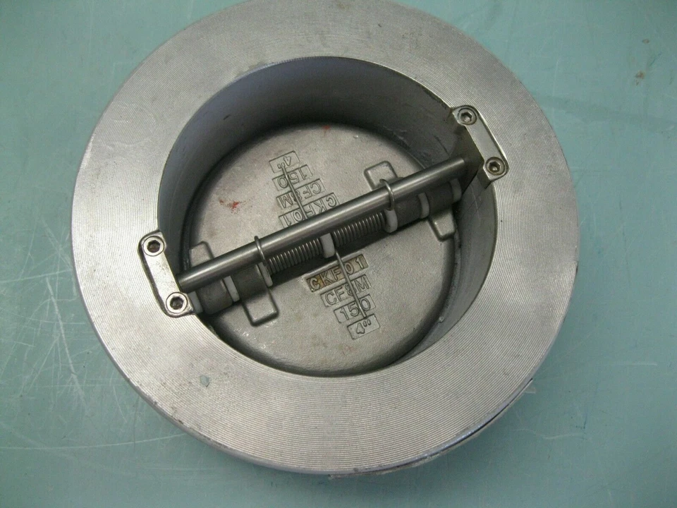 4" 150# Válvulas ABZ 1CD-10P Válvula de retención de doble placa WCB x CF8M Foto 2 de 4