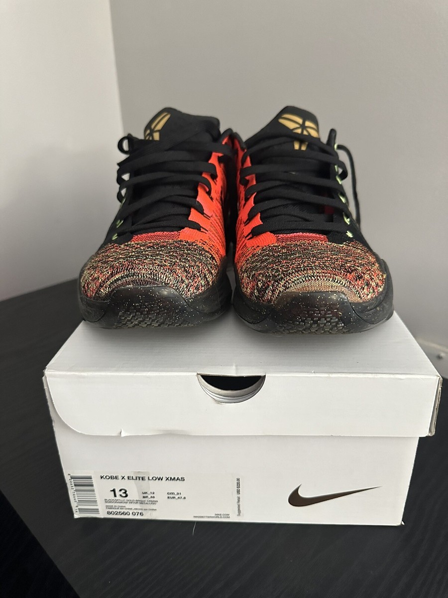 Size 13 - Nike Kobe X 10 Elite Low Christmas Five Rings VNDS  display picture 3