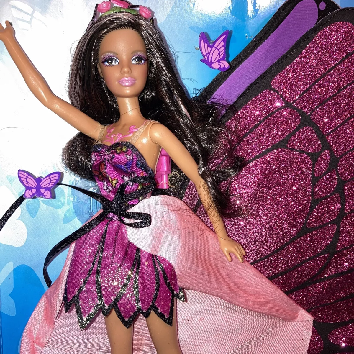 Barbie magic wings Mariposa African American Doll Rare NRFB Box