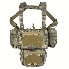 YAKEDA Chest Mini Rig 1000D Multifunctional Adjustable Outdoor Vest