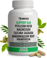 DMoose Slippery Elm Complex – All-in-One Supplement - 120 caps - 02/2027