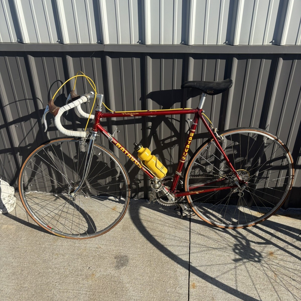 Batavus Criterium Racing Road Bike Size 21” Red w Chrome Yellow