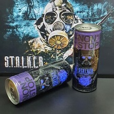 Stalker Non Stop Set of 2 Cans Energy Drinks Limited Edition S.T.A.L.K.E.R2 Full