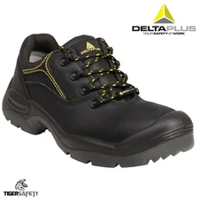 Delta Plus Maestro Black Composite Toe Cap Wide Fitting Safety Shoes Metal Free