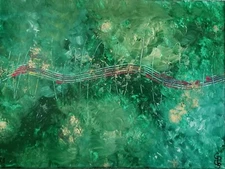 Abstract Acrylic Painting By Artist 