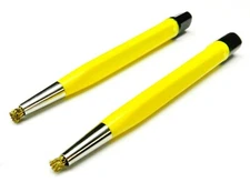 2x Scratch Brush Brass Retractable Pen Brass Wire Watch Repair, Jewelry Tool Set