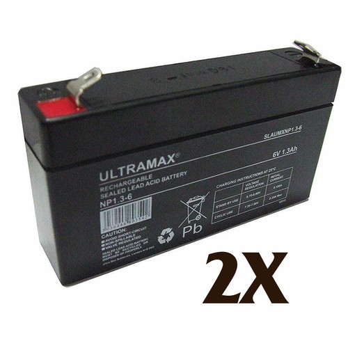 Ultramax NP1.3-6 Batteria Al Piombo Sigillata 6v 1,3ah Illuminazione Di - Foto 8